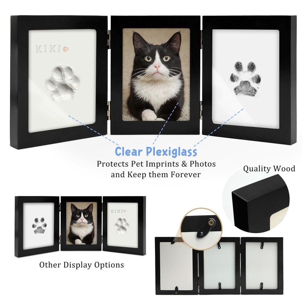 MYPAWLETS empreinte terminée encadrée avec photo, protection plexiglas