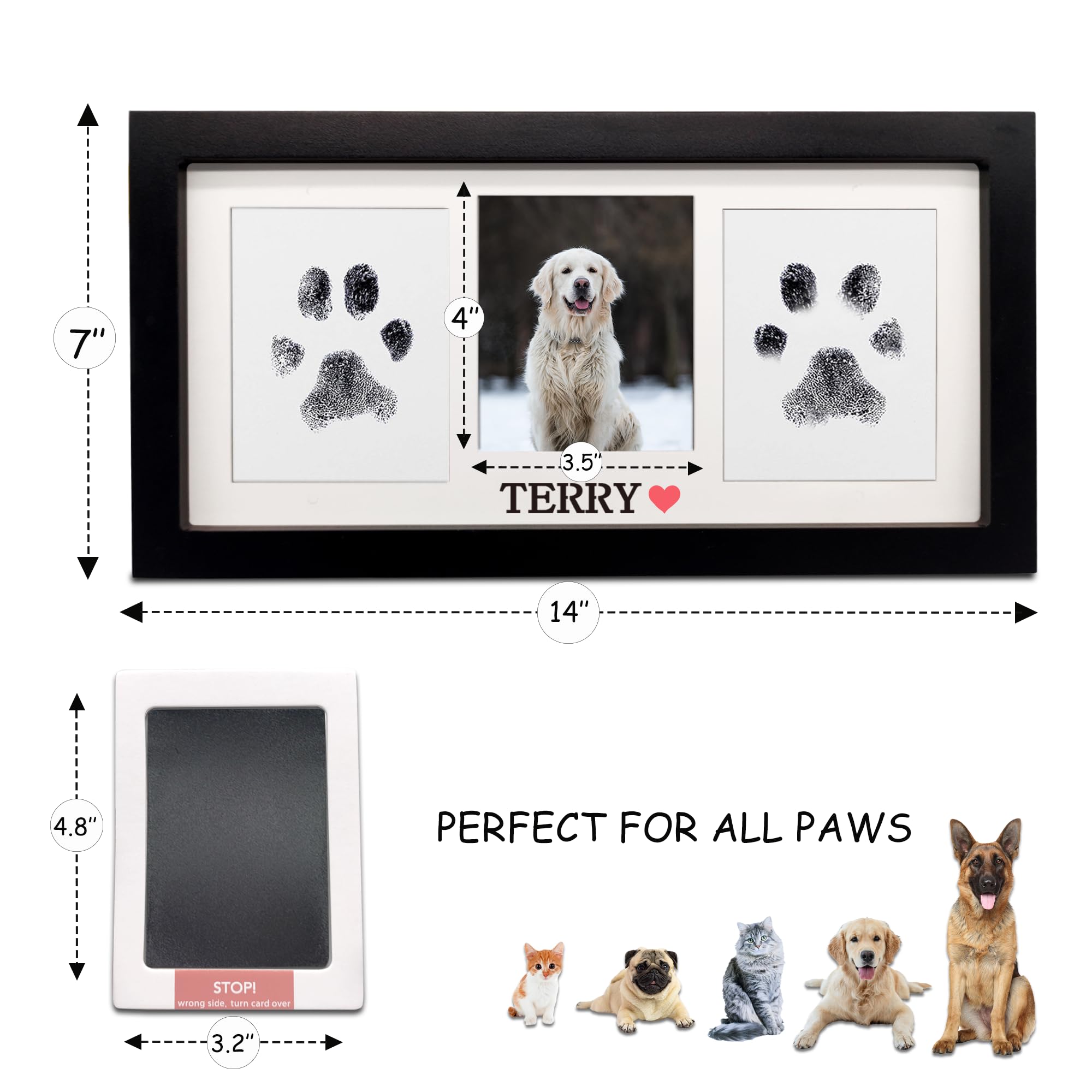 MYPAWLETS pochoir lettres et chiffres, personnalisation du nom et de la date
