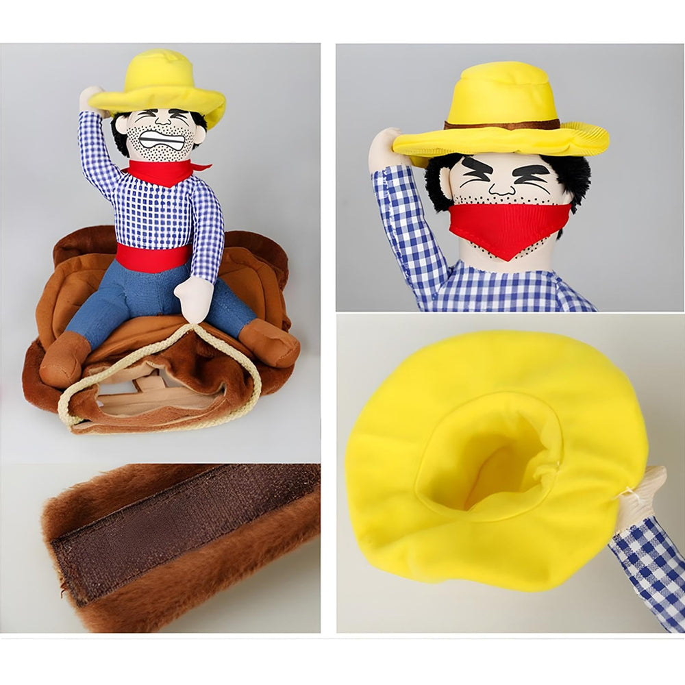 NACOCO costume cowboy profil sur chien, maintien stable et confortable