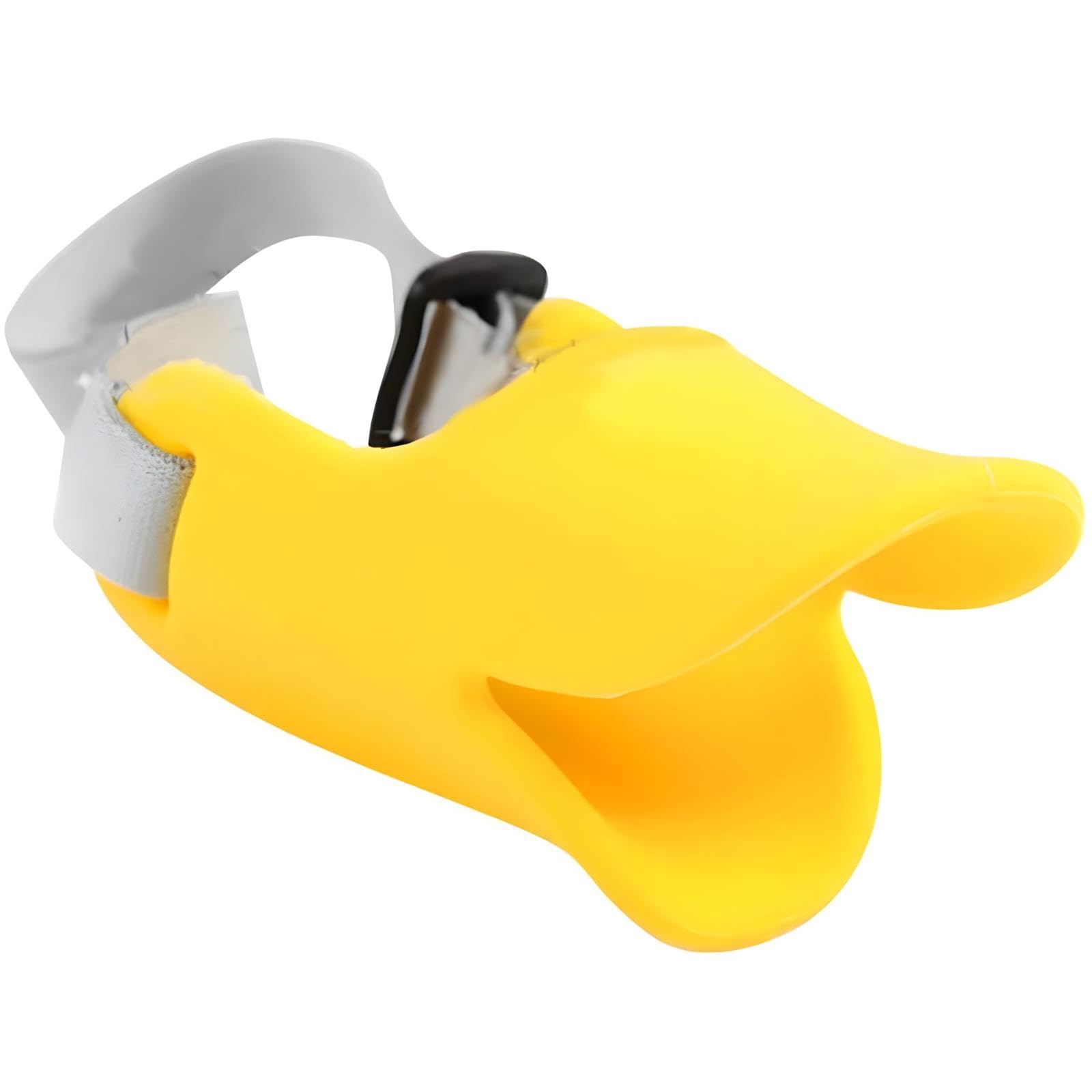 NACOCO muselière bec de canard jaune vue de face, protection confortable