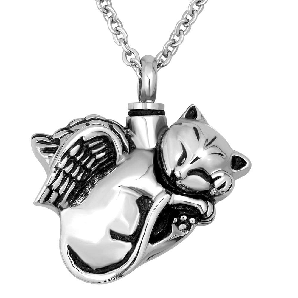 NanMuc pendentif chat urne face visible pour souvenir proche