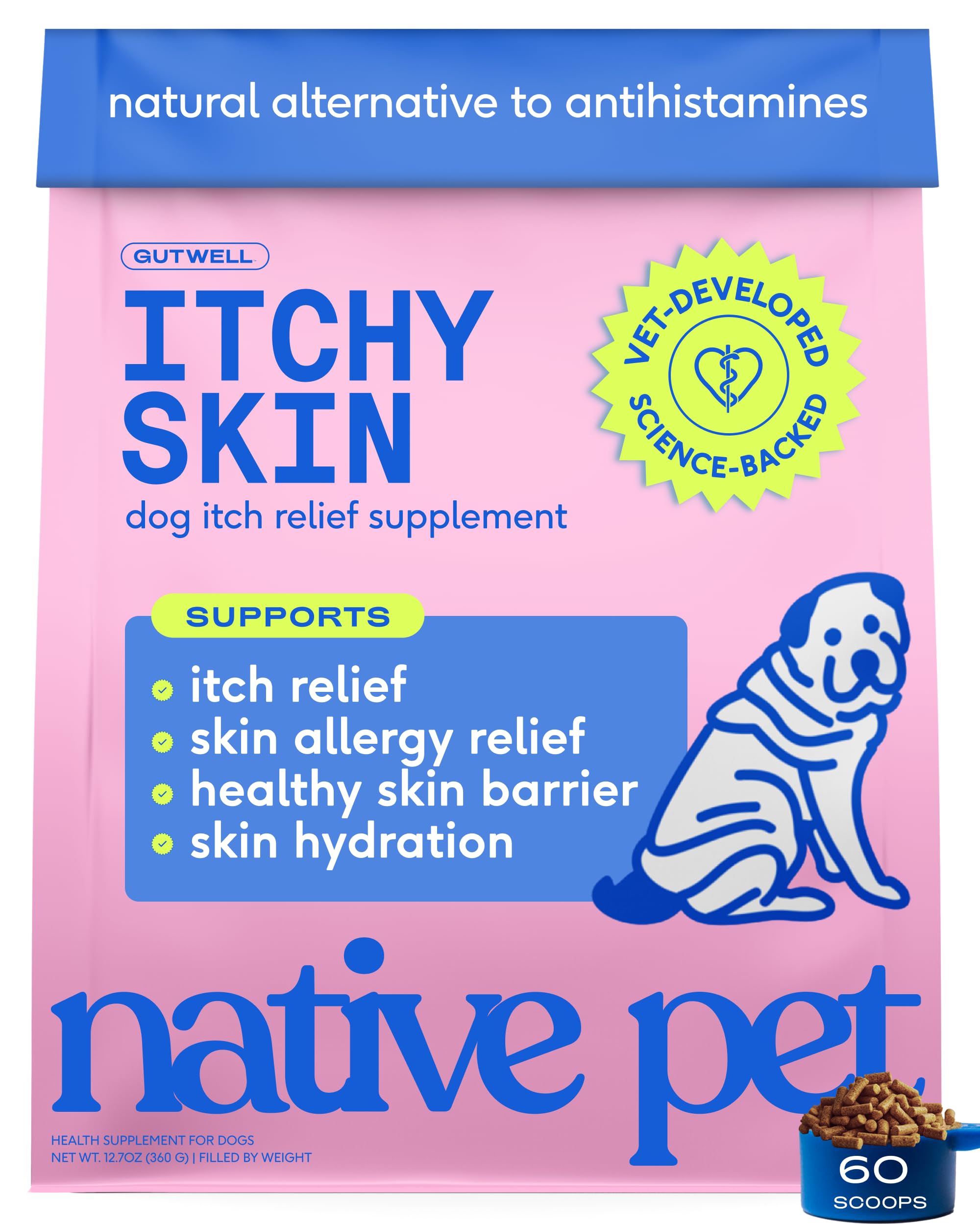 Native Pet visage du pot montrant l'emballage et l'étiquetage clair pour la confiance
