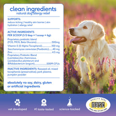 Native Pet poudre mélangée à nourriture humide pour acceptation par chien difficile