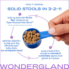 Native Pet WonderGland gros plan poudre montrant texture fine et fibres bénéfiques