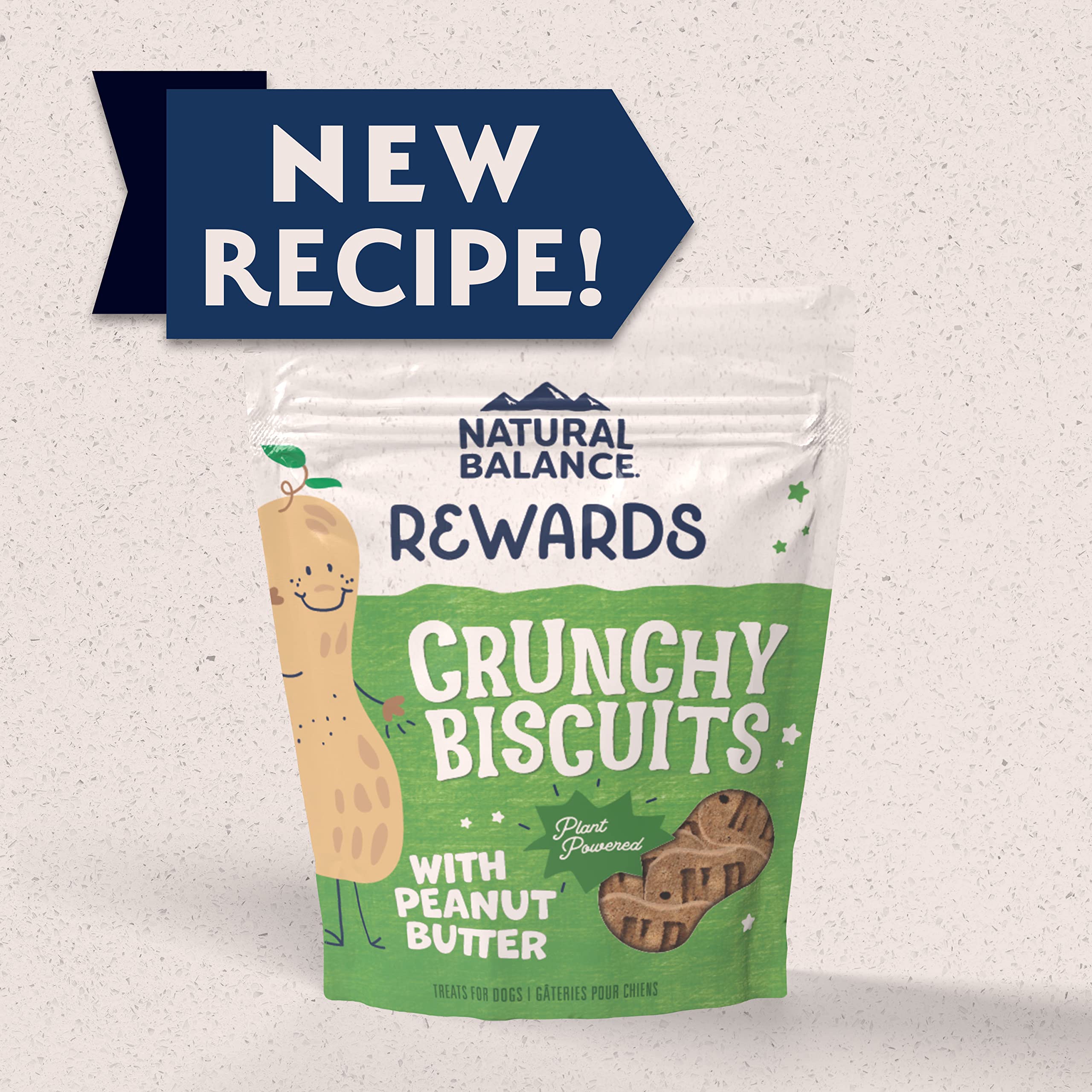 Natural Balance biscuits croquants gros plan montrant texture appétissante