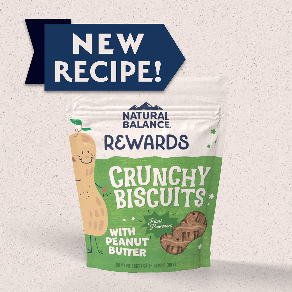 Natural Balance biscuits croquants gros plan montrant texture appétissante