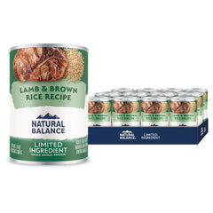 Natural Balance boîte face avant montrant l'étiquette claire et l'avantage nutritionnel