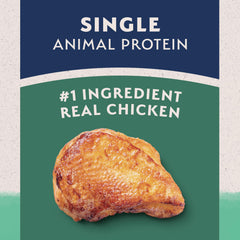 Natural Balance chien mange dans une gamelle pour confort digestif