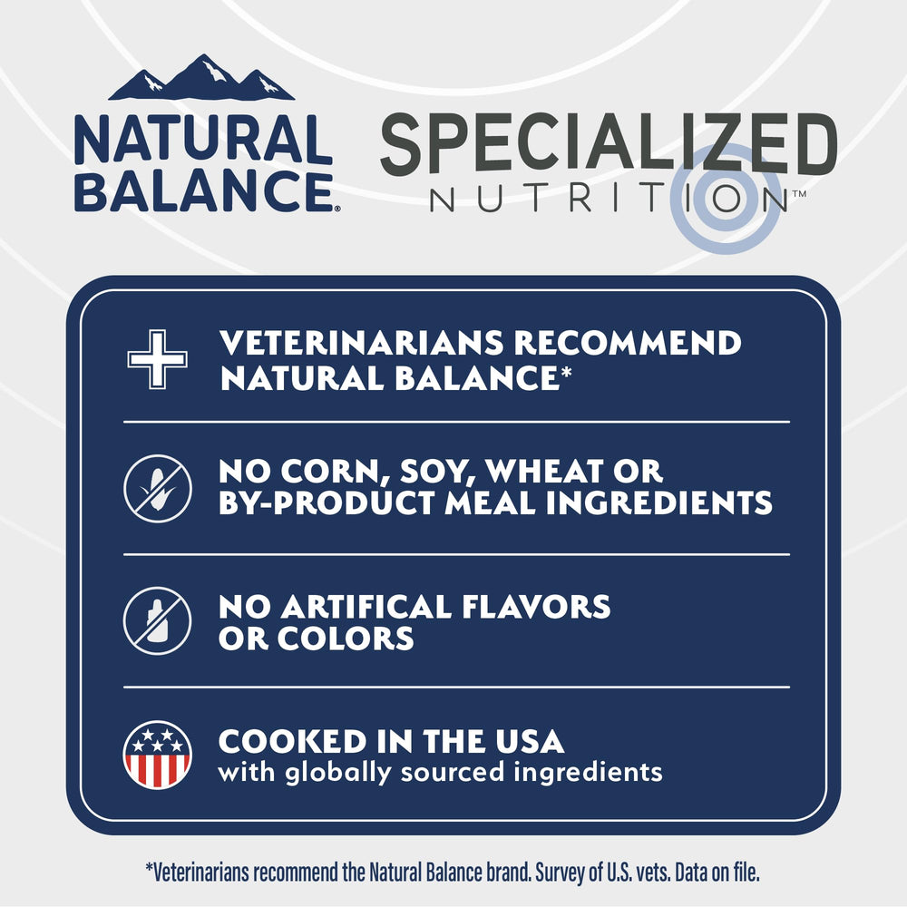 Natural Balance sac 22 lb pour évaluation d'échelle, quantité adaptée familles