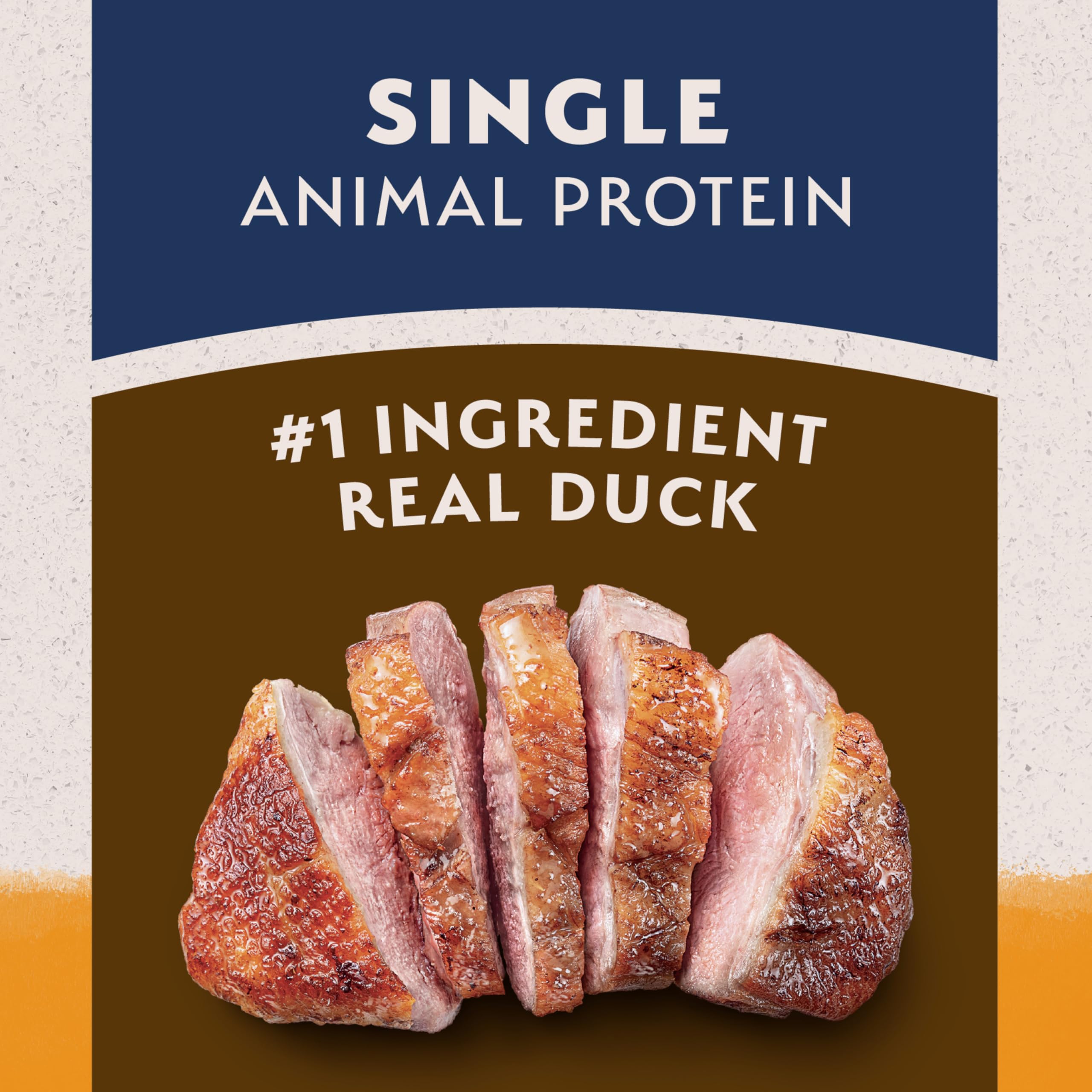 Natural Balance croquettes dans la main pour montrer taille et portion pratique