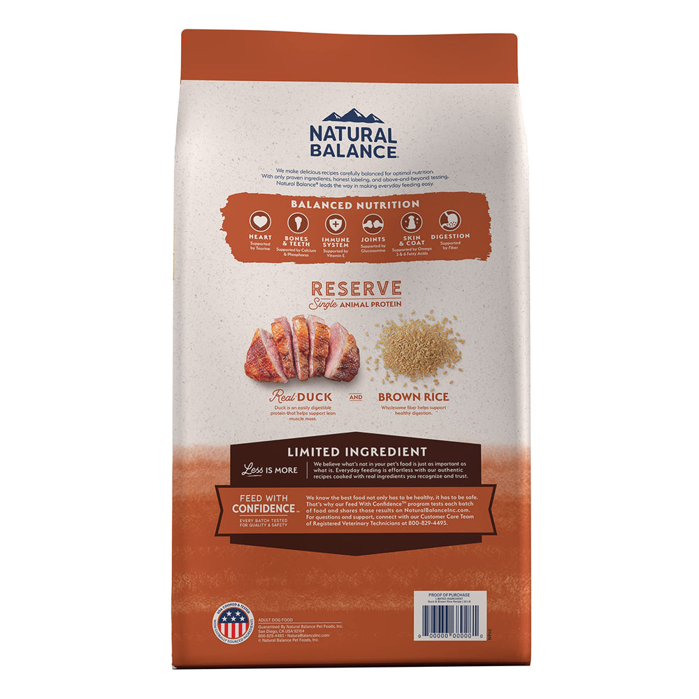 Natural Balance tableau nutrition lisible pour équilibre nutritionnel bénéfice clarté