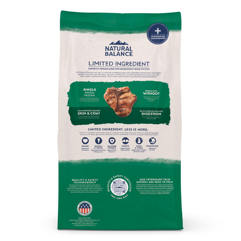 Natural Balance emballage 24 lb présentation grandeur sac pour économies