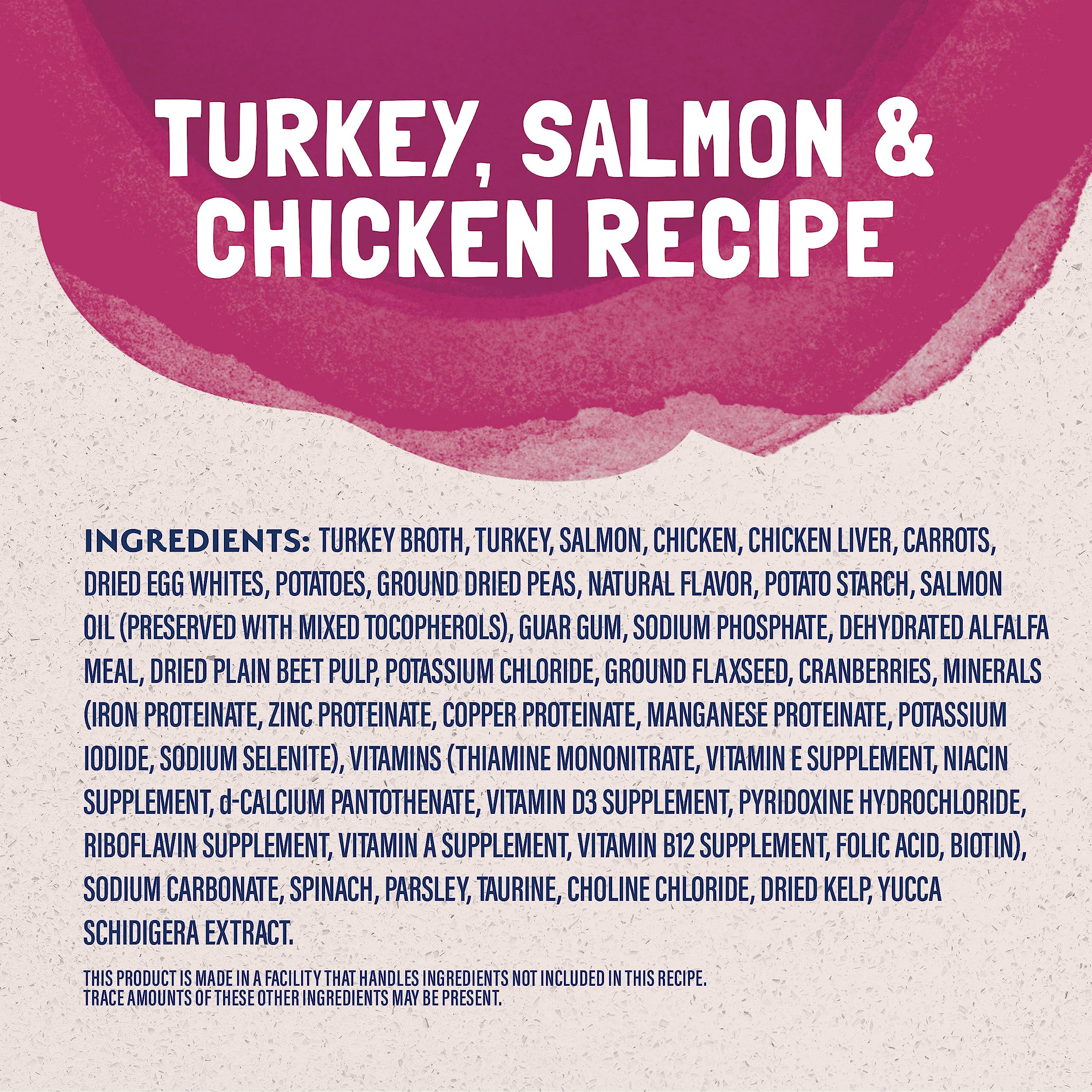 Natural Balance ingrédients dinde saumon poulet illustrant qualité protéique