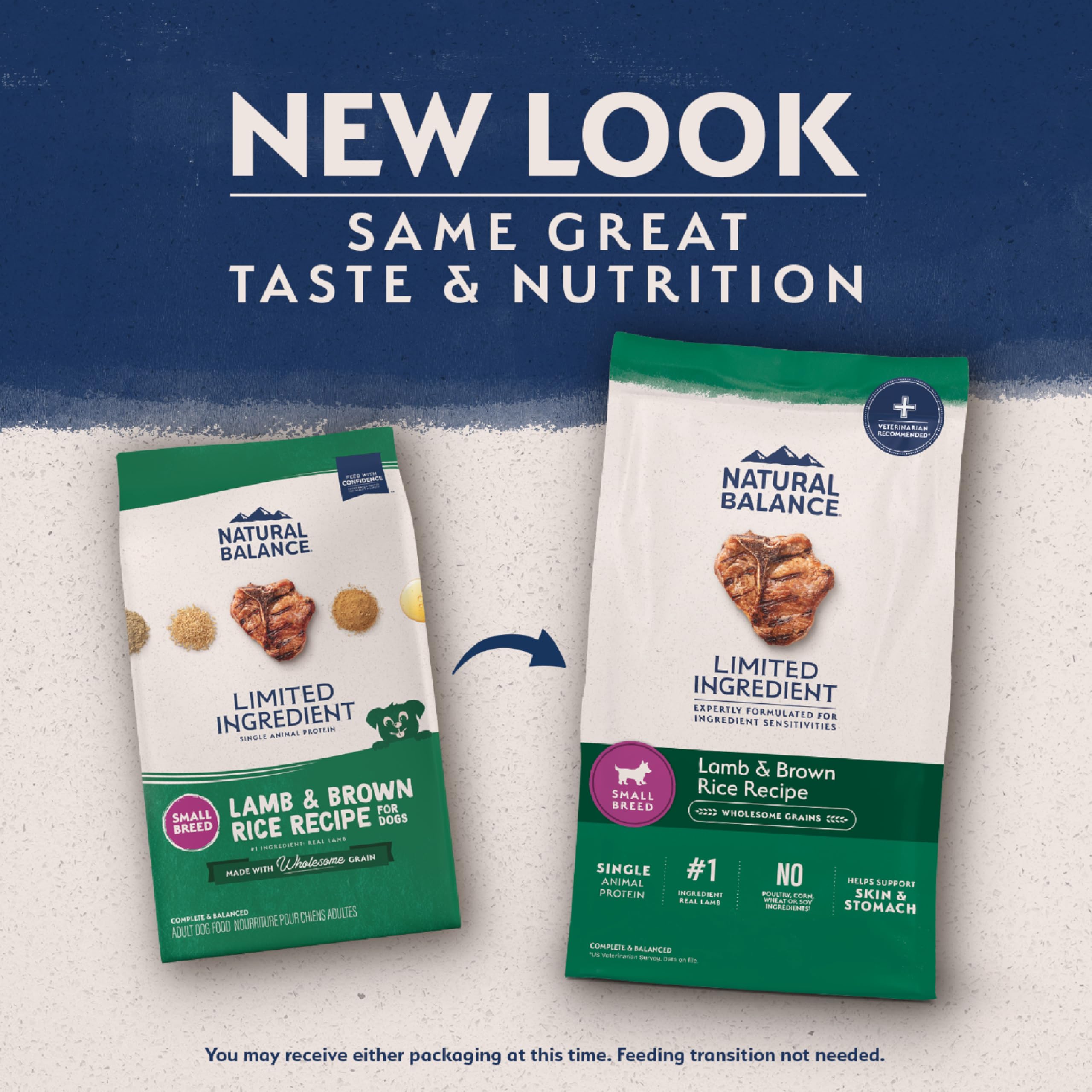 Natural Balance gros plan des croquettes, texture appétente pour digestion saine