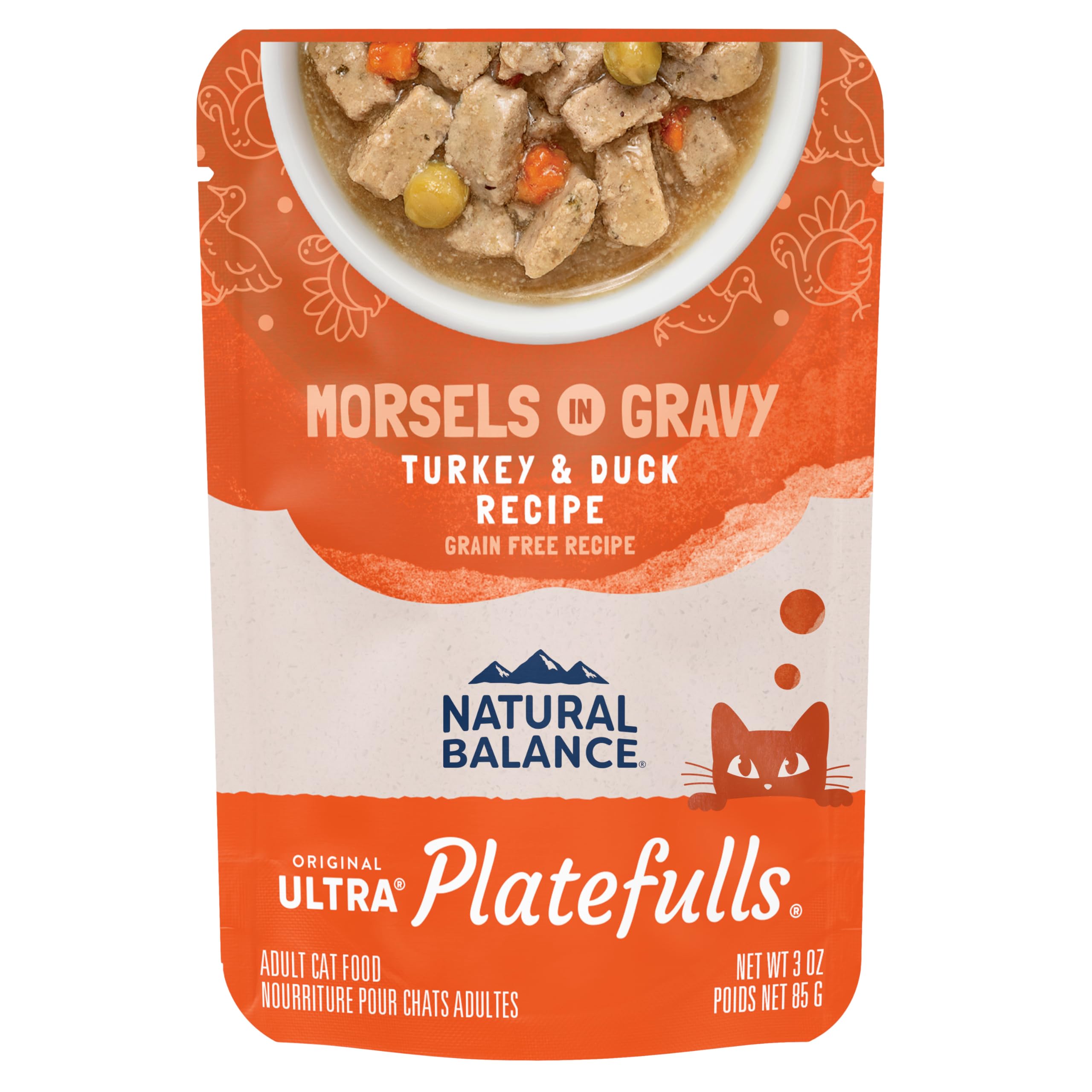 Natural Balance emballage avant montrant 24 sachets et information produit bénéfice praticité