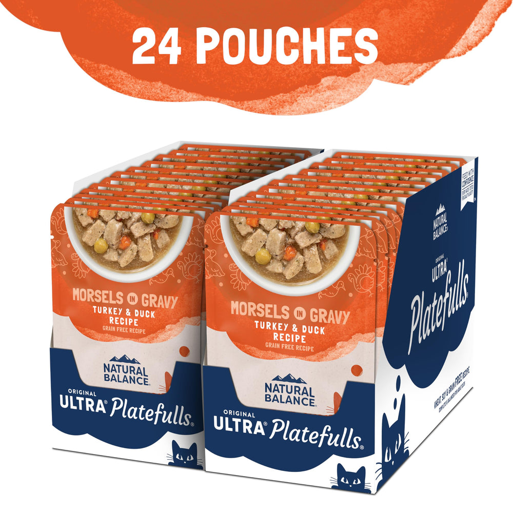 Natural Balance sachet ouvert avec sauce appétissante bénéfice appétence accrue