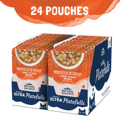 Natural Balance sachet ouvert avec sauce appétissante bénéfice appétence accrue