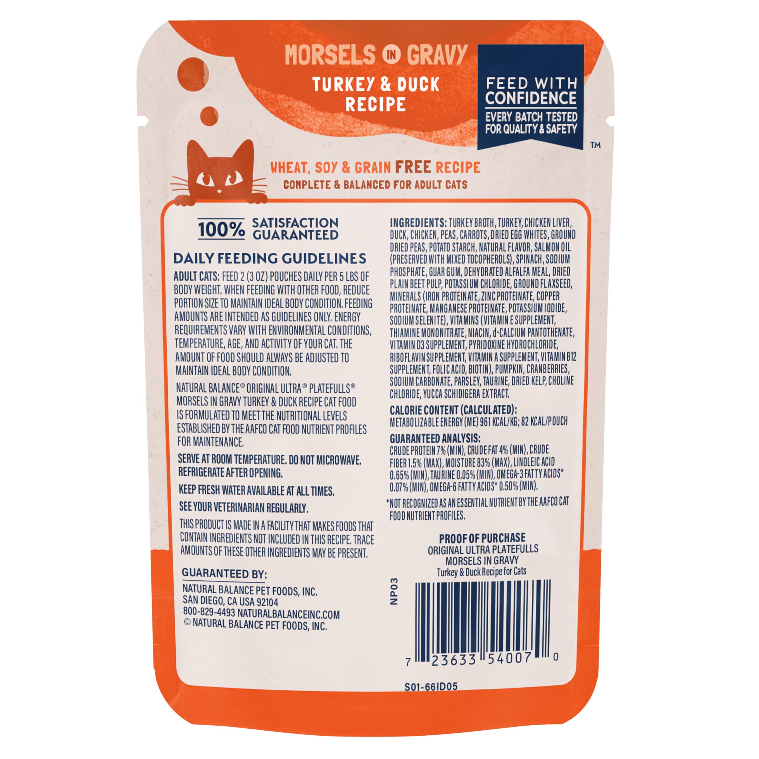 Natural Balance gros plan sur la sauce et texture bénéfice hydratation