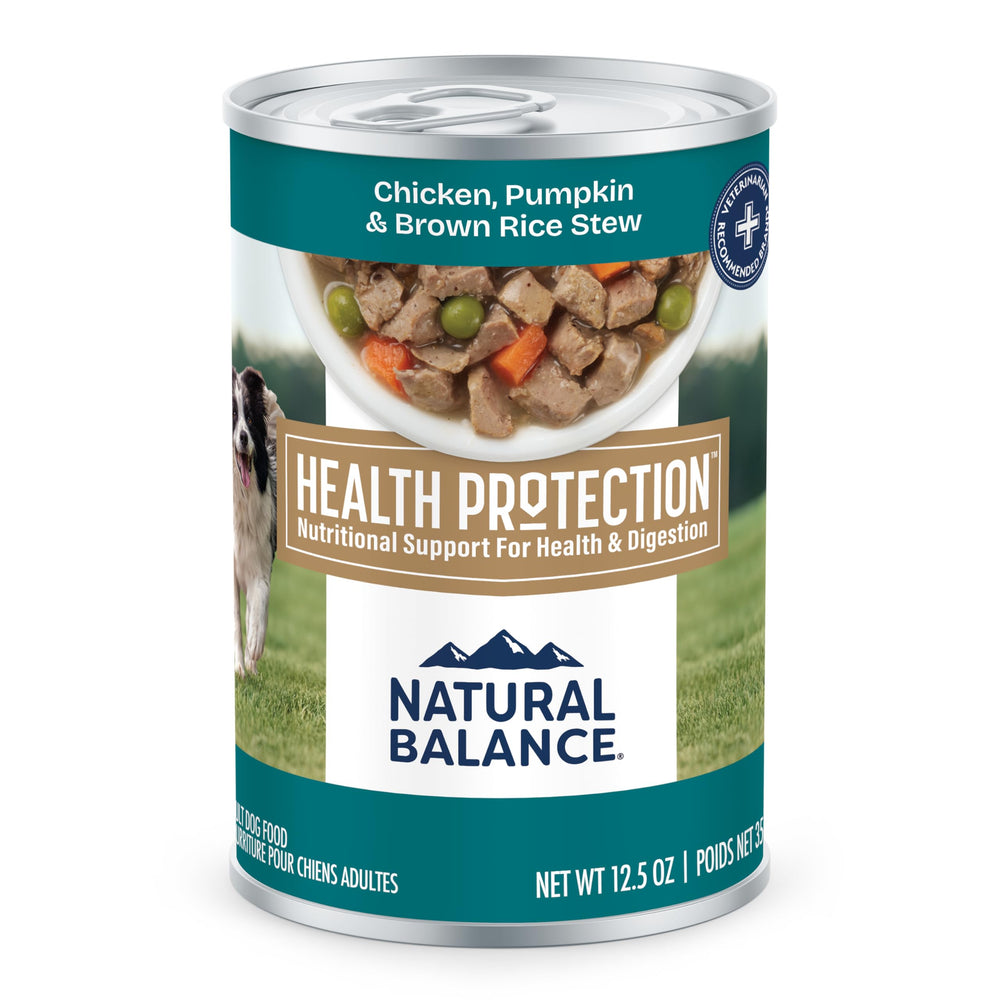Natural Balance emballage avant montrant le ragoût de poulet bénéfice appétence