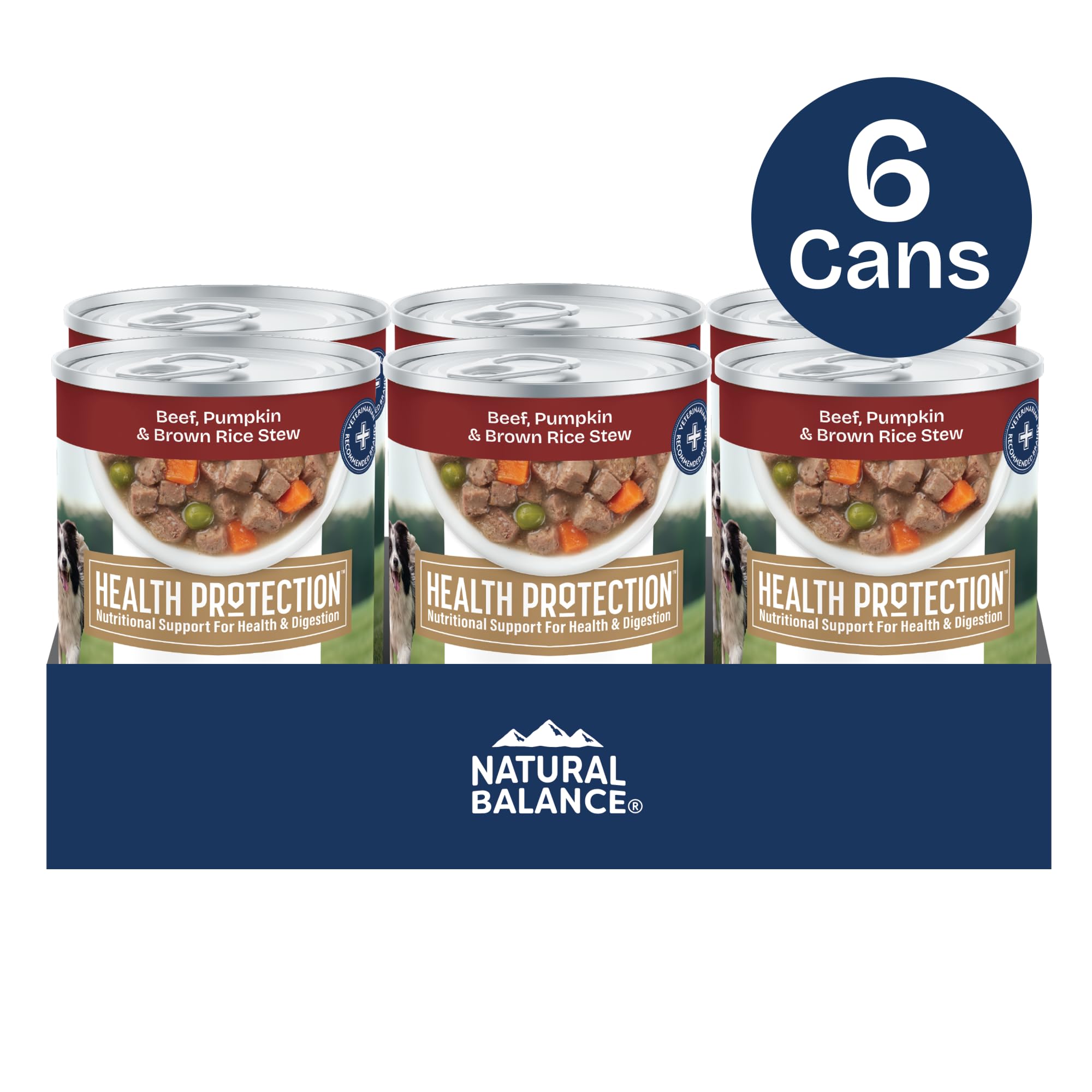 Natural Balance gros plan sur morceaux de bœuf et légumes, appétence améliorée