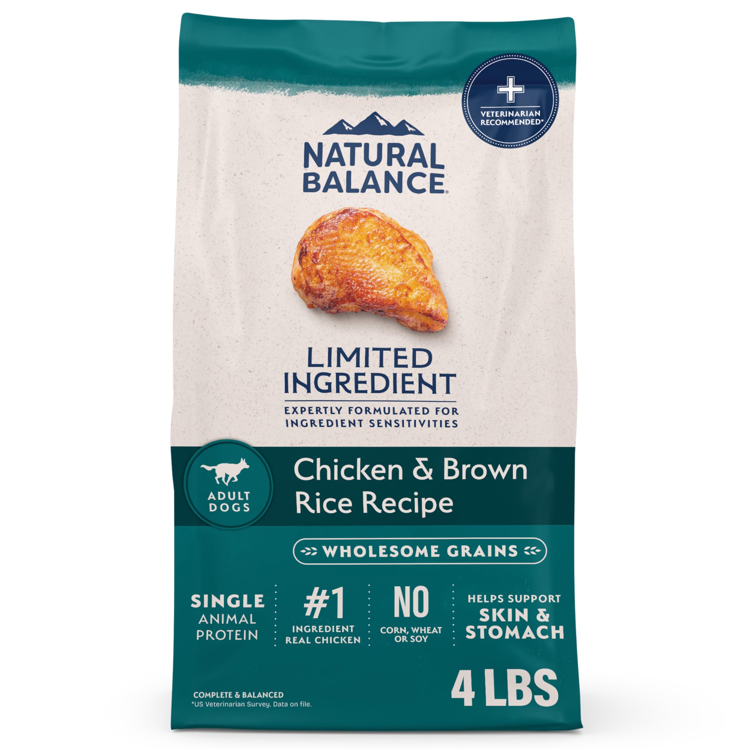 Natural Balance sachet avant présentation montrant emballage clair et informations