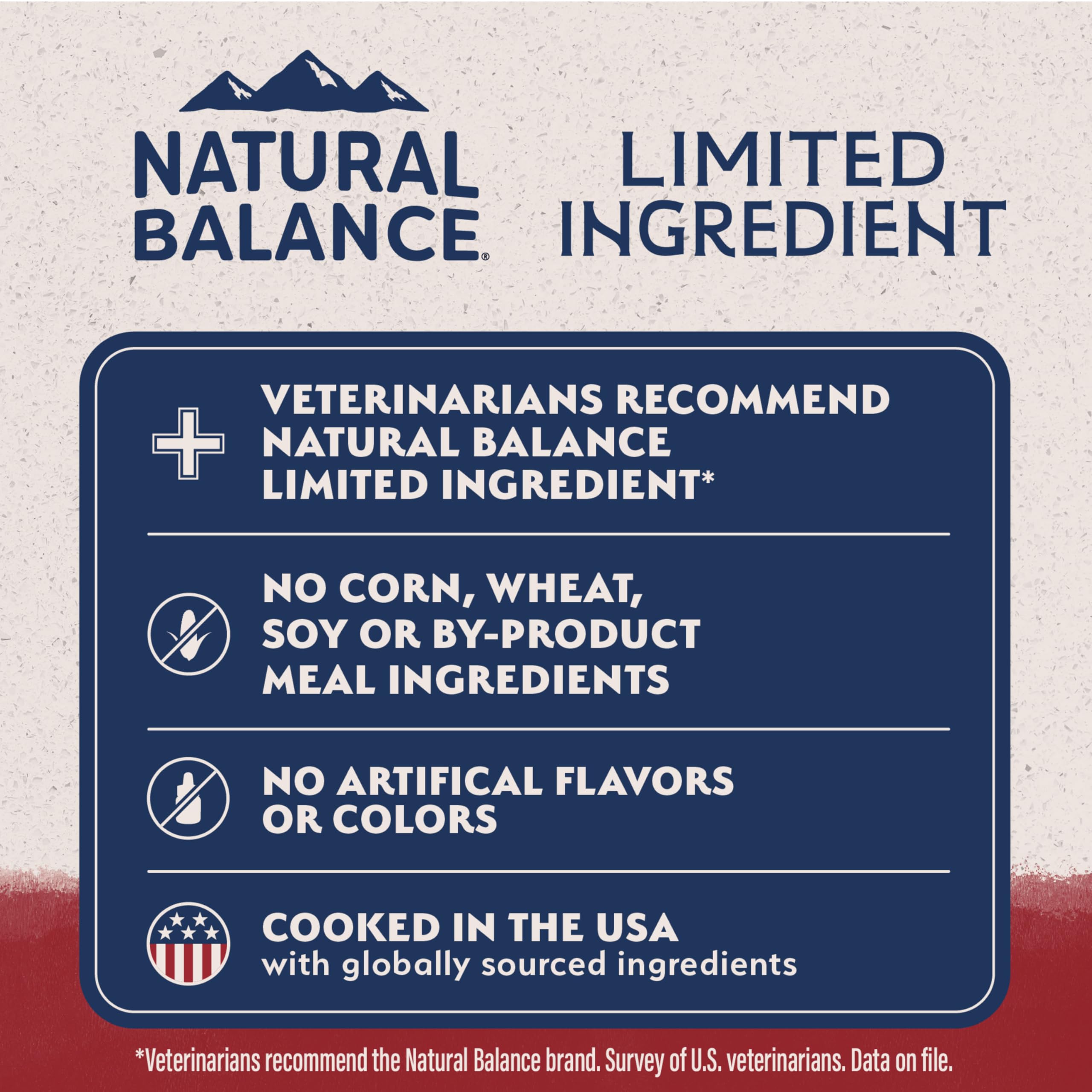 Natural Balance sachet ouvert révélant portion prête à servir, pratique pour repas