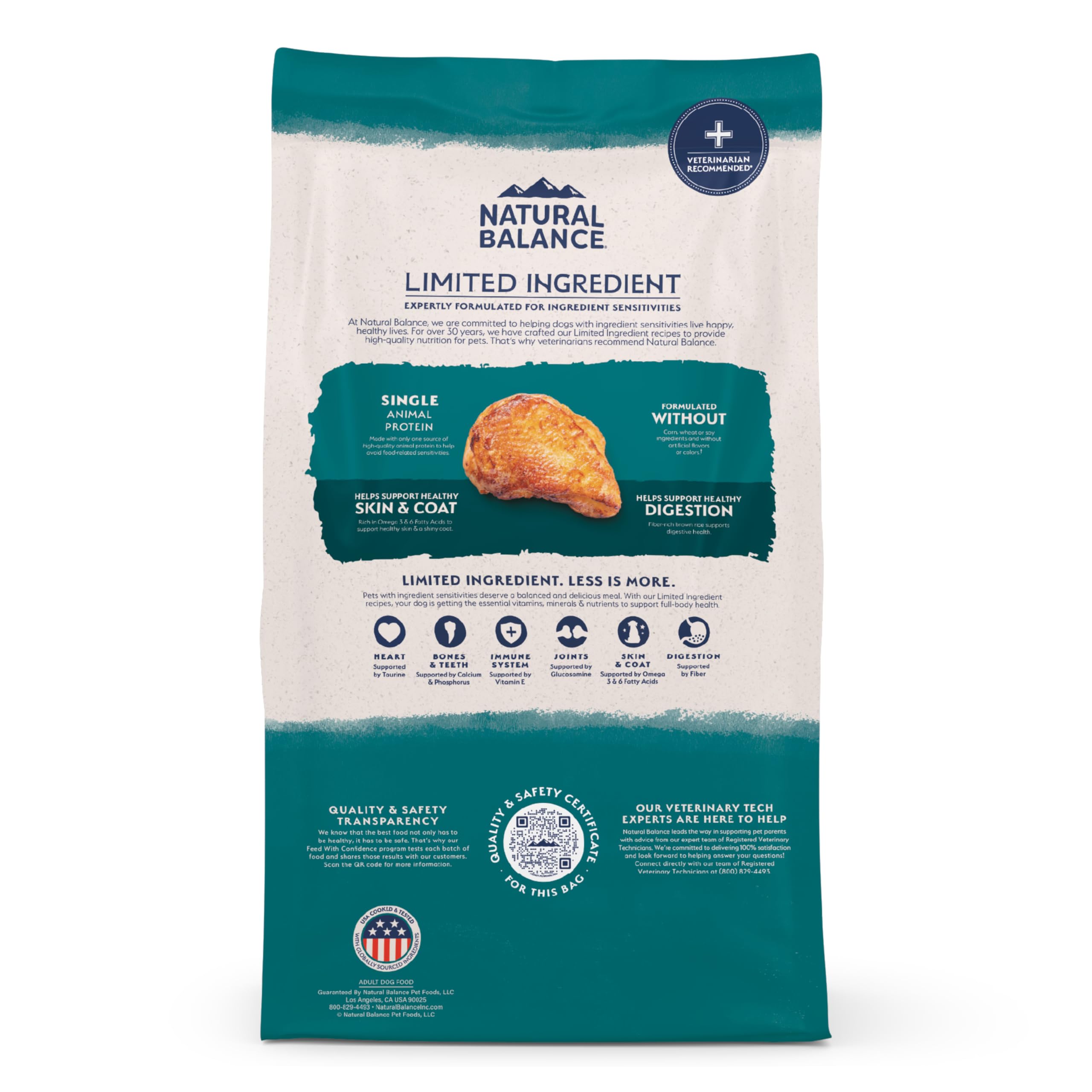 Natural Balance tableau de portionnage pour guider les rations quotidiennes