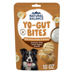 Natural Balance emballage avant montrant la portion 10 oz et bénéfice digestion