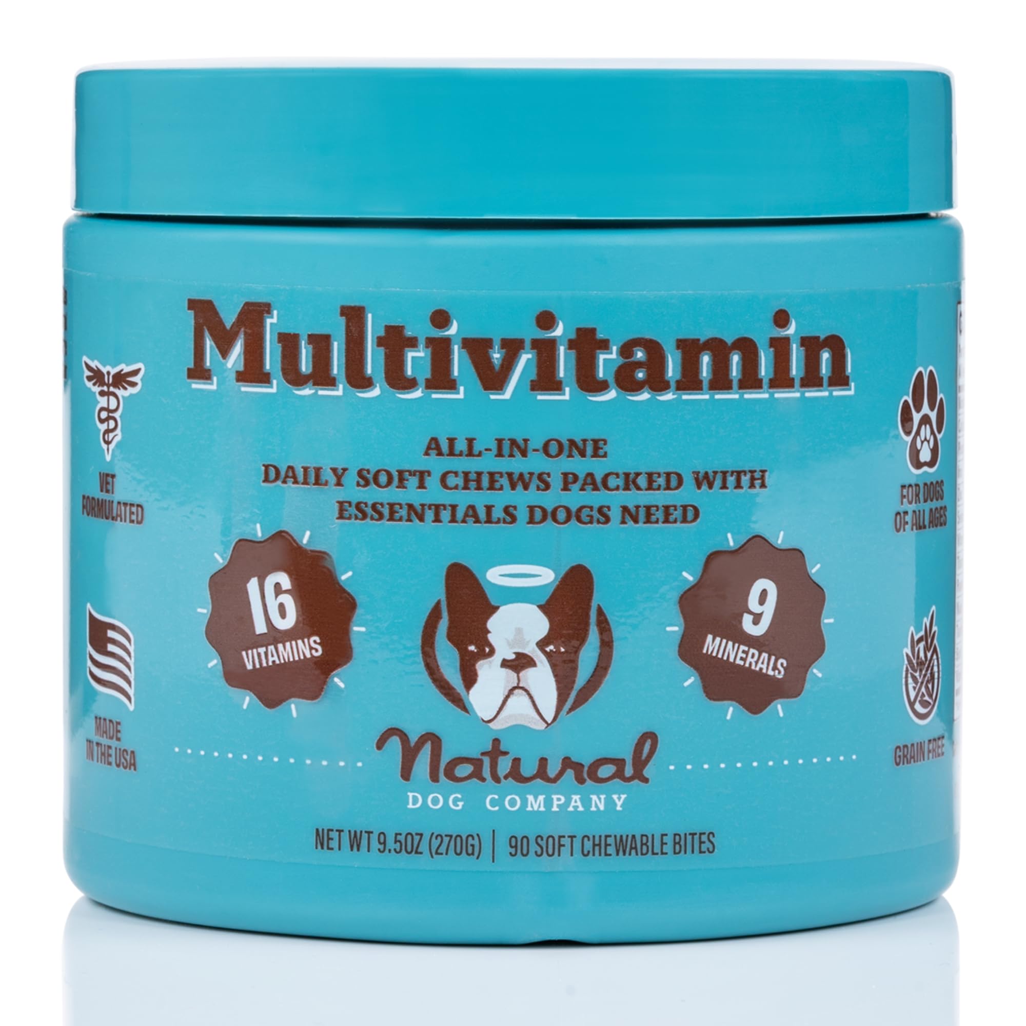 Natural Dog Company étiquette ingrédients détaillée garantissant transparence