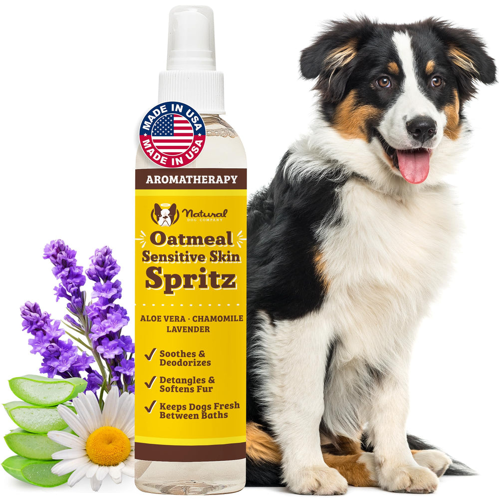 Natural Dog Company emballage avant montrant format 8 oz et bénéfice sécurité