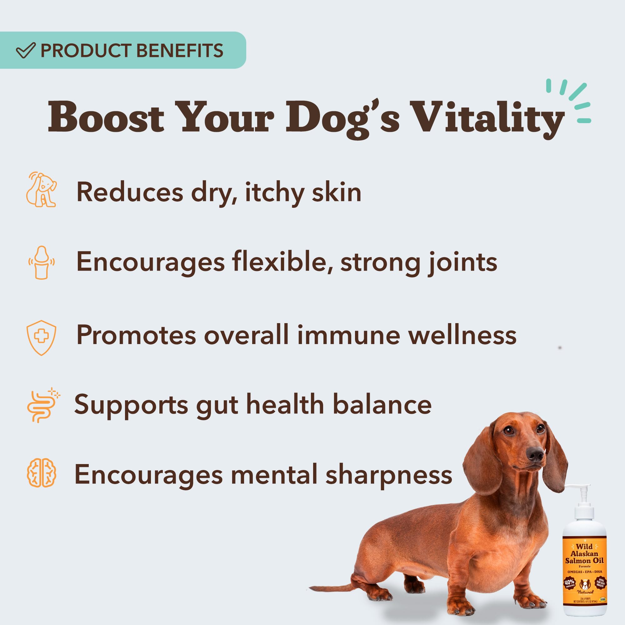 Natural Dog Company pompe en action pour dosage précis et administration facile