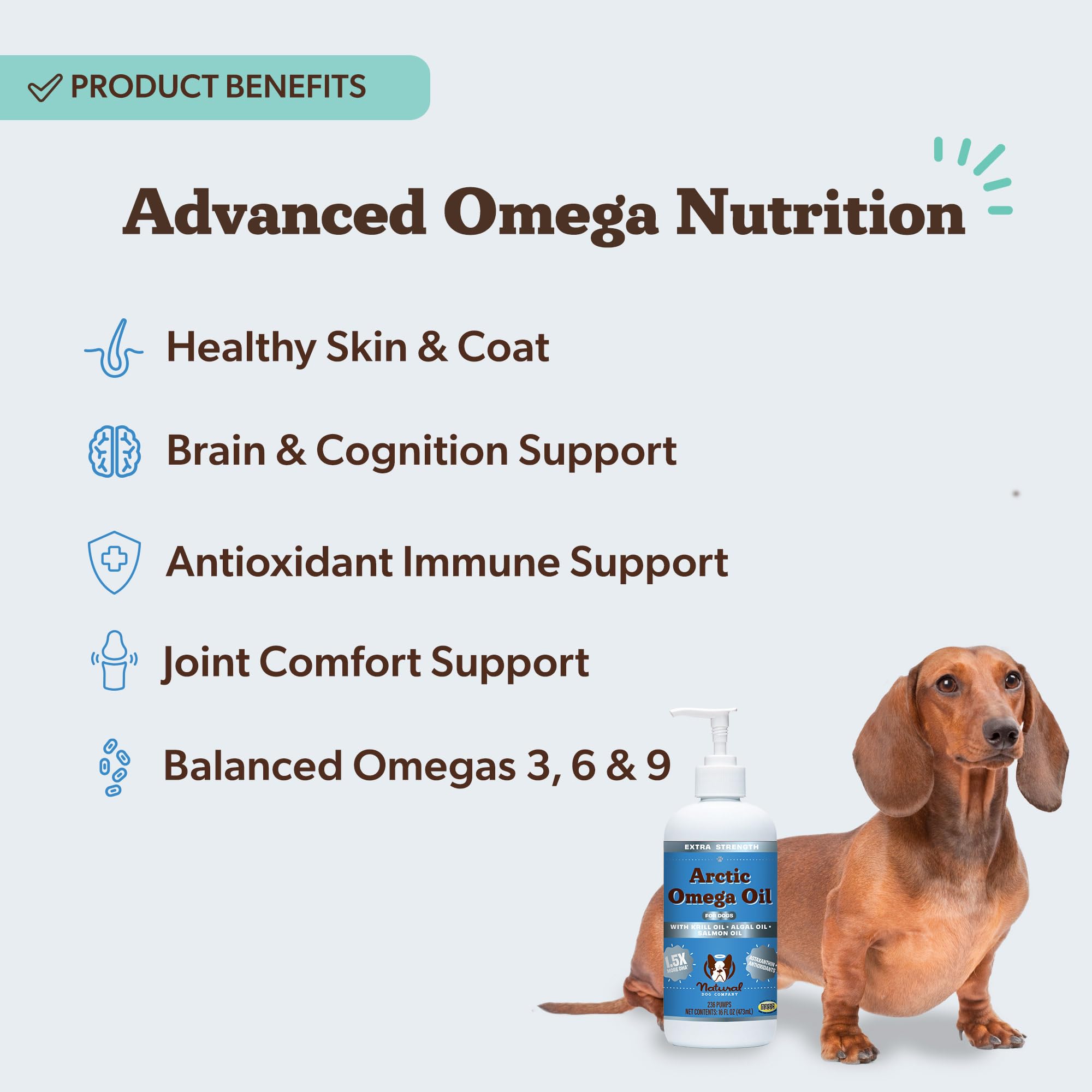 Natural Dog Company pompe doseuse utilisée facilitant un dosage précis quotidien