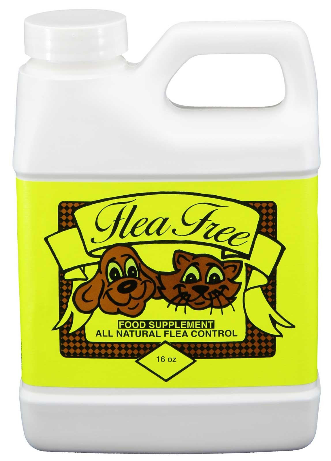 Natural Pet Products flacon avant montrant l'étiquette et la contenance pratique