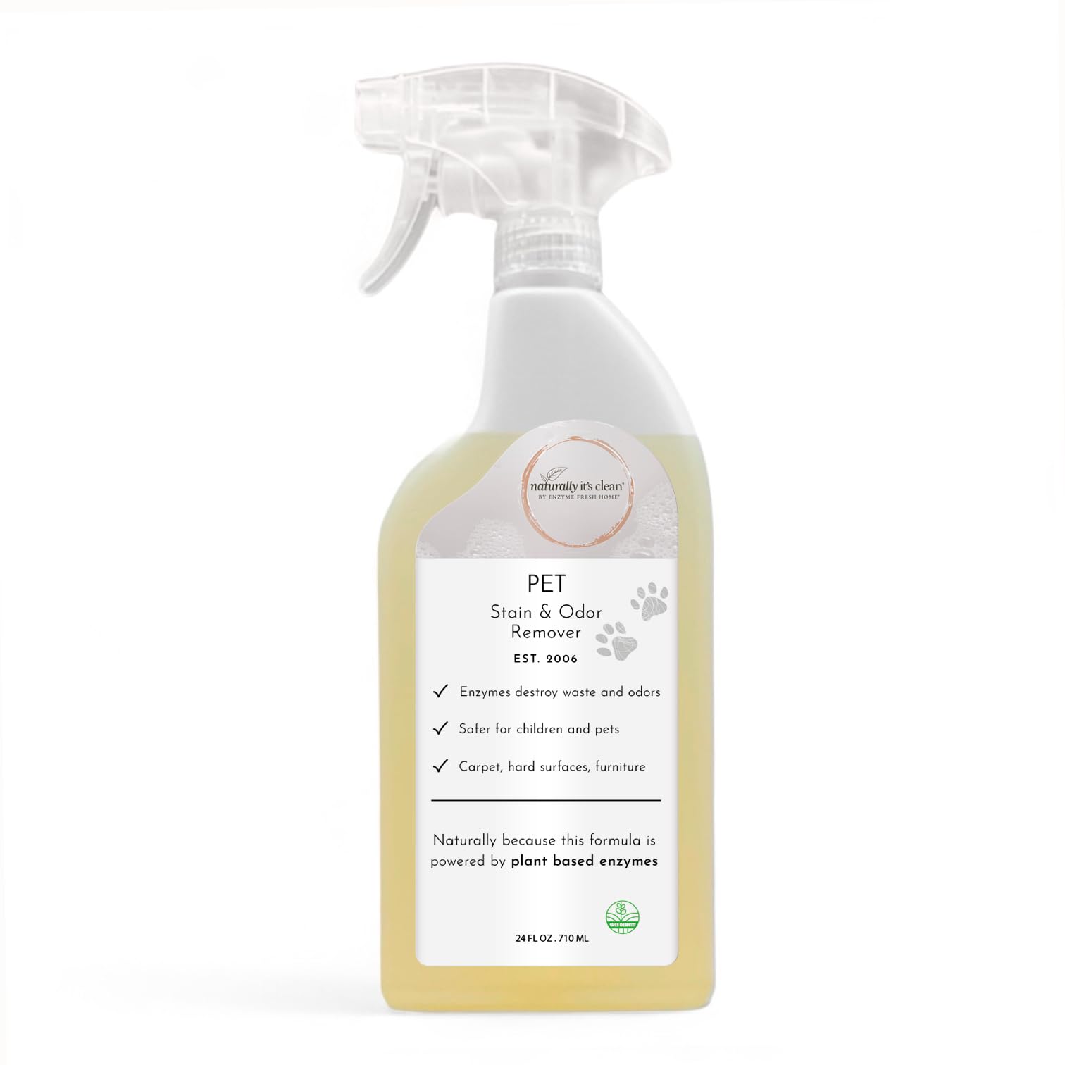 naturally it's clean emballage avant montrant la bouteille et l'étiquette claire pour un choix sûr