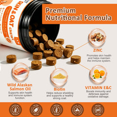 NATURE TARGET étiquette ingrédients affichant saumon sauvage et vitamines