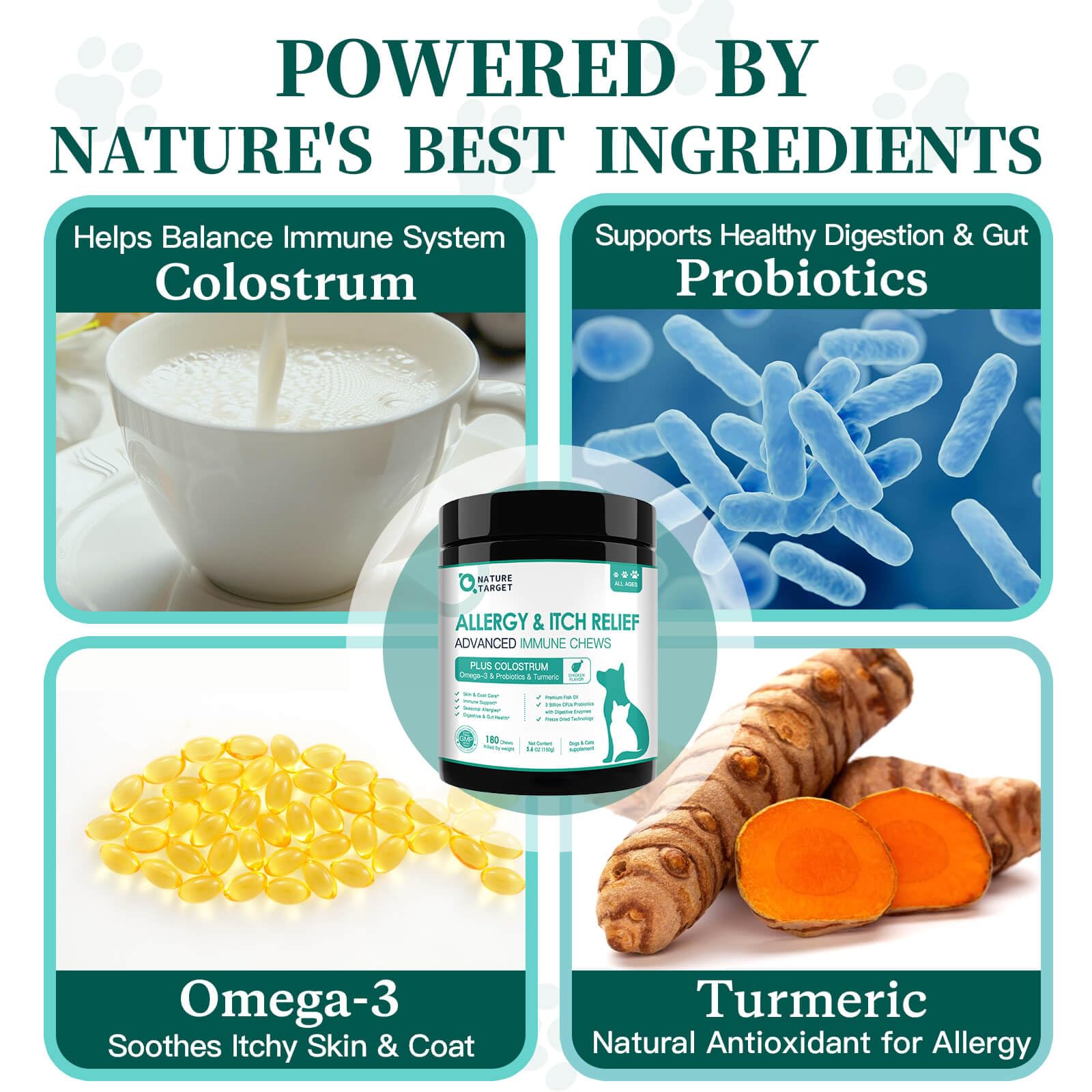 NATURE TARGET détail texture lyophilisée conservant arôme et nutriments