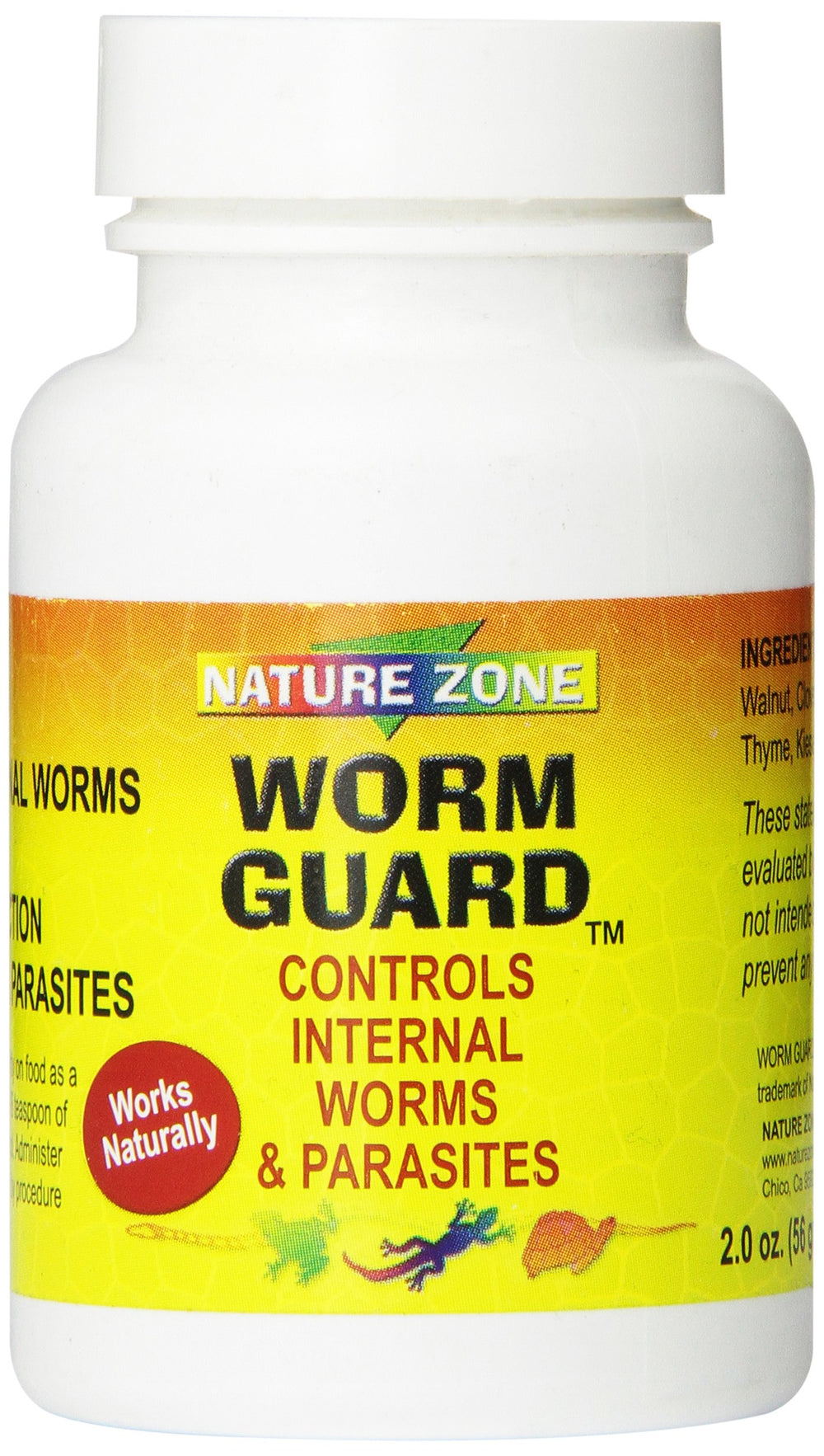 Nature Zone pot Worm Guard face générale montrant étiquette claire et bénéfice sécurité