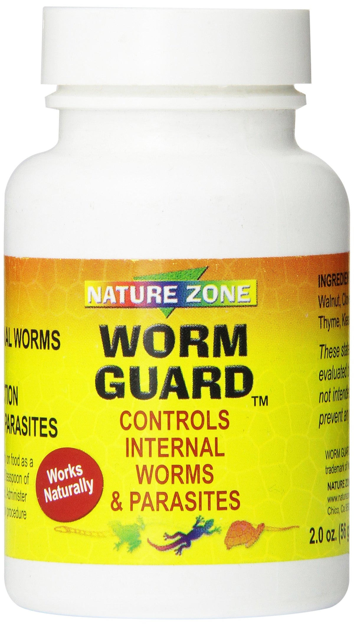 Nature Zone pot Worm Guard face générale montrant étiquette claire et bénéfice sécurité