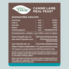 NATURE'S LOGIC bol servi pour taille de portion et énergie fournie