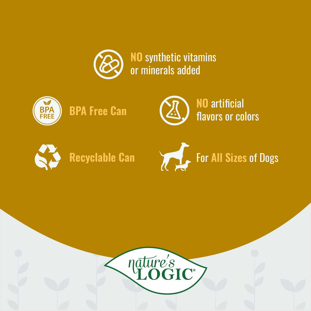 NATURE'S LOGIC boîte côte à côte pour comparer taille et portion pratique