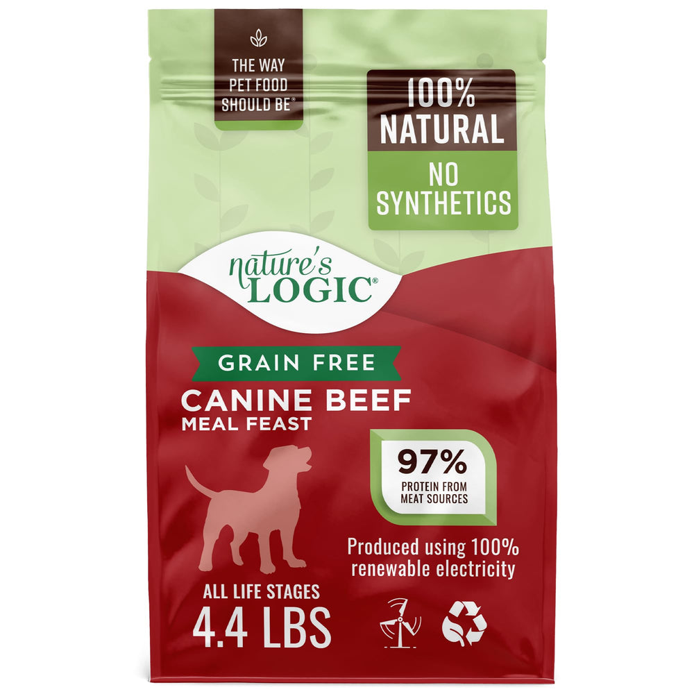 NATURE'S LOGIC emballage face montrant informations nutritionnelles et durable