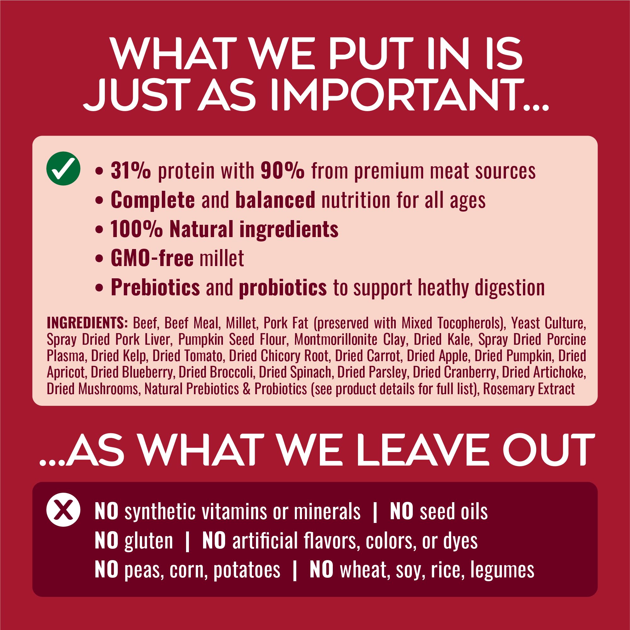 NATURE'S LOGIC étiquette ingrédients naturels pour transparence nutritionnelle