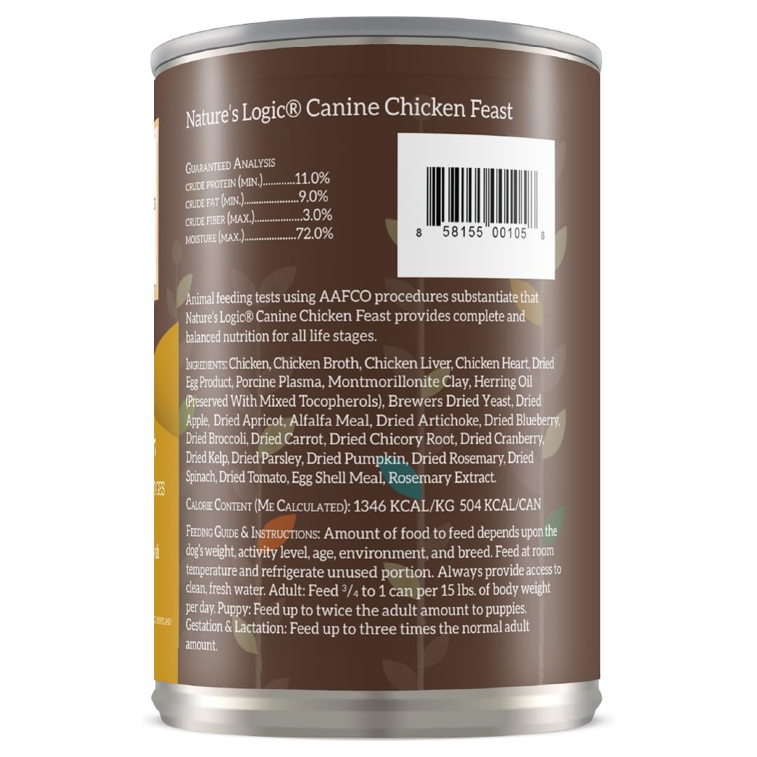NATURE'S LOGIC gros plan sur la texture de la pâtée, appétence améliorée