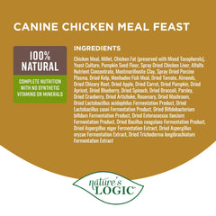 NATURE'S LOGIC chicken meal en ingrédient principal pour protéines concentrées