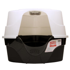 Nature's Miracle vue avant du bac d'angle montrant design compact et gain de place