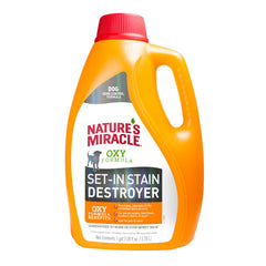 Nature's Miracle bidon face montrant format gallon pour usage fréquent