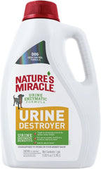 Nature's Miracle bouteille 64 fl oz affichée à l'avant, solution concentrée pour taches
