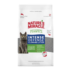 Nature's Miracle emballage avant montrant 20 lb et bénéfice contrôle d'odeurs