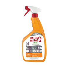 Nature's Miracle emballage face montrant flacon et étiquette, résultat fiable