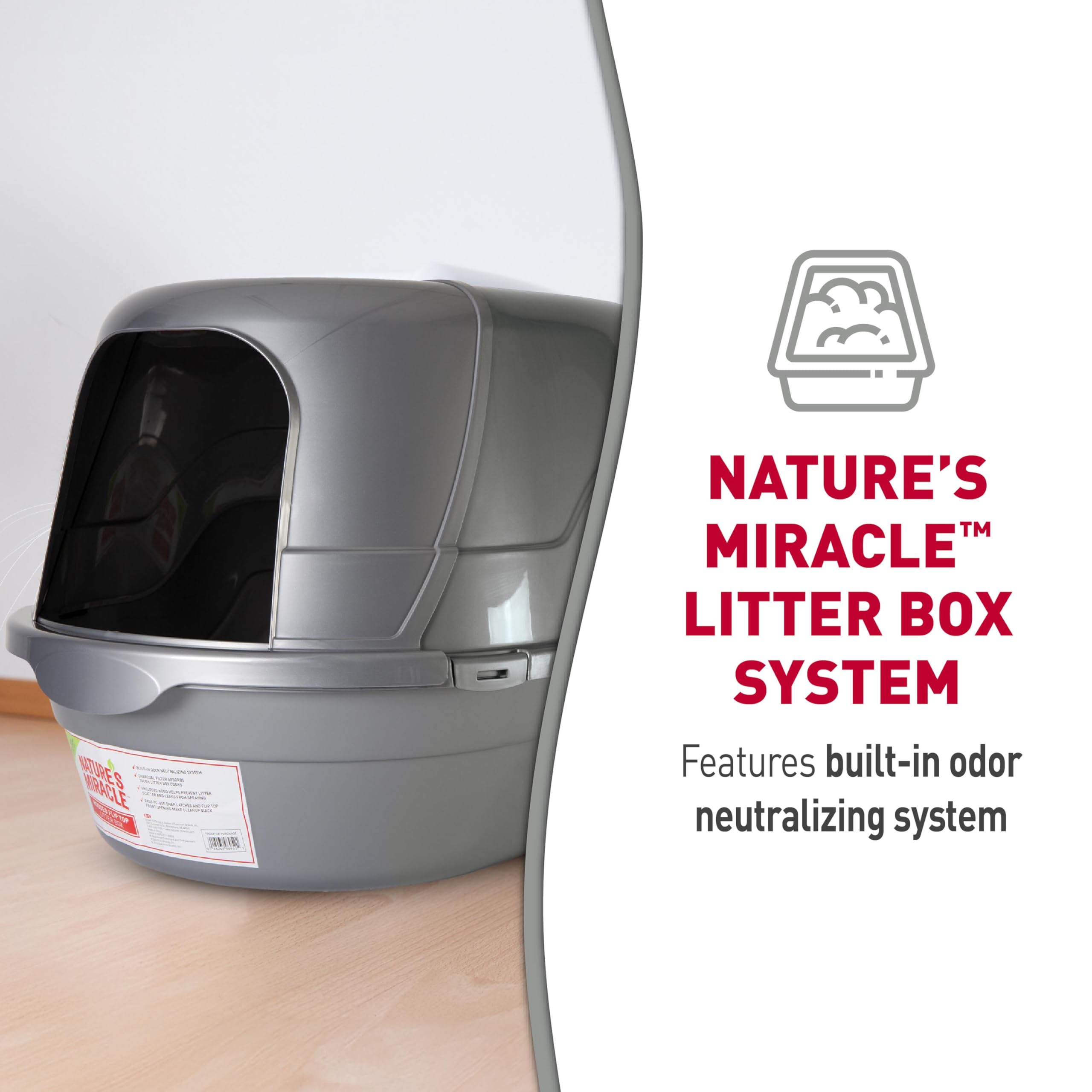 Nature's Miracle filtre au charbon visible pour neutraliser les odeurs